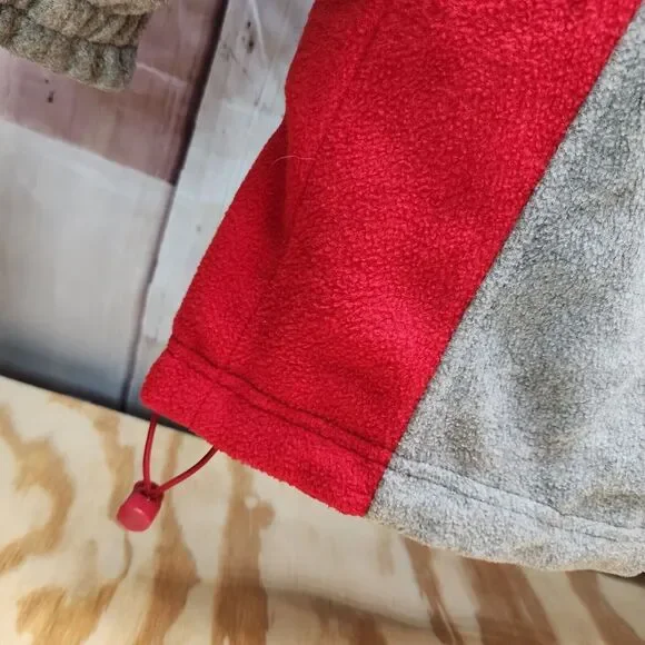 Vintage Southpole Jacket Men XL Red Gray Fleece Reversible Puffer Jacket 54x29 - Picture 8 of 11